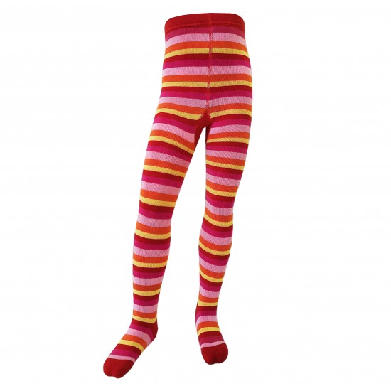 Warm plush tights for kids Red Elephant