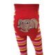 Warm plush tights for kids Red Elephant