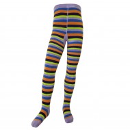 Warm plush tights for kids Purple Elephant