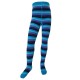 Warm plush tights for kids Turquoise Elephant