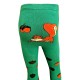 Warm plush tights for kids Green squirrel