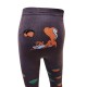 Warm plush tights for kids Brown squirrel