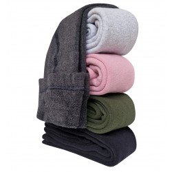 Warm plush tights for kids Dark grey