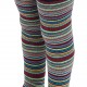 Non-slip warm plush tights for kids dark blue Stripes