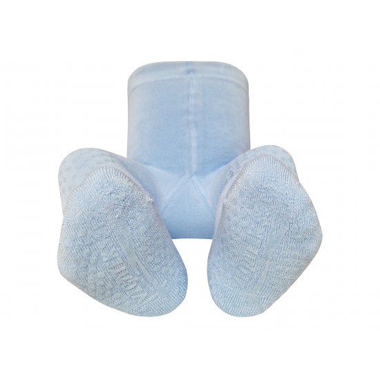 Crawling plush tights for babies Light blue