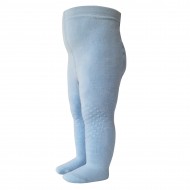 Crawling plush tights for babies Light blue