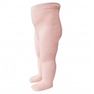 Crawling plush tights for babies Light pink