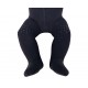 Crawling plush tights for babies Black