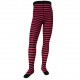 Striped tights for kids Cyclamen black