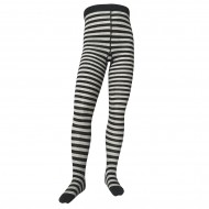 Striped tights for kids Grey dark grey