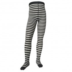 Striped tights for kids Grey dark grey