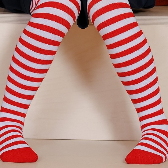 Dryžuotos pėdkelnės vaikams Raudona balta