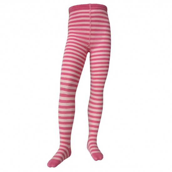 Striped tights for kids Pink light pink