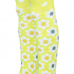Yellow tights for kids Small flowers