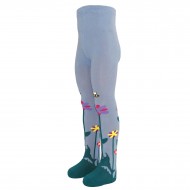 Blue tights for kids Tulips