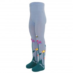 Blue tights for kids Tulips