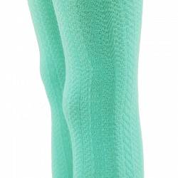 Mint color tights for kids Cable