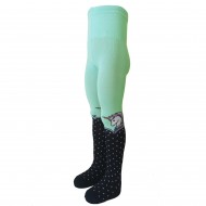 Mint color tights for kids Unicorn