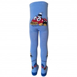 Blue tights for kids Train