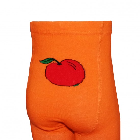 Oranžinės pėdkelnės vaikams Ežiukas