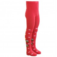 Red tights for kids Bees