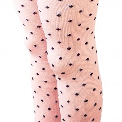 Light pink tights for kids Small dots