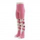 Pink tights for kids Classic argyle