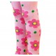 Pink tights for kids Flowers and dots