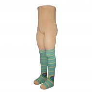 Beige tights for kids Wooden machine