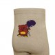 Beige tights for kids Teddy bear with balloon