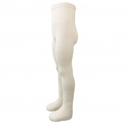 Beige tights for kids Honeycomb Cables