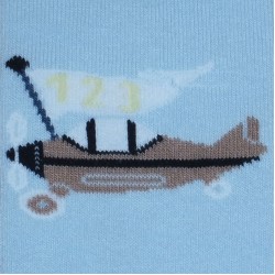 Light blue tights for kids Airplane