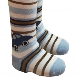 Light blue tights for kids Small car