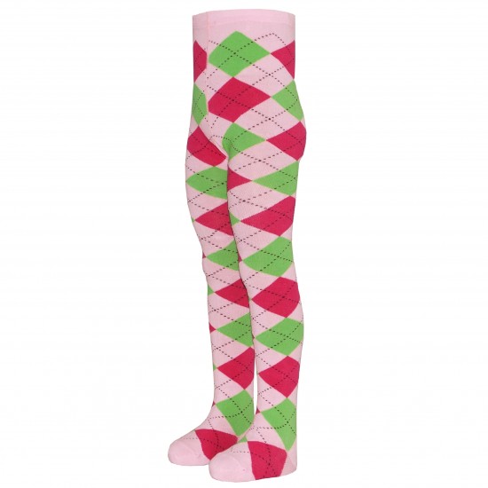 Light pink tights for kids Diamonds