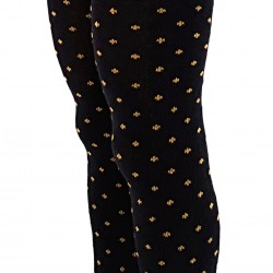 Dark blue tights for kids Small dots