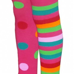 Dark pink tights for kids Different legs