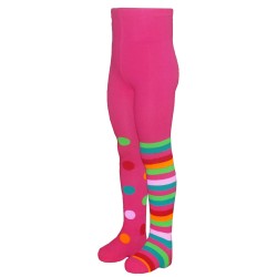 Dark pink tights for kids Different legs