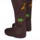 Dark brown tights for kids Safari