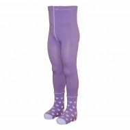 Violetinės pėdkelnės vaikams Širdelės