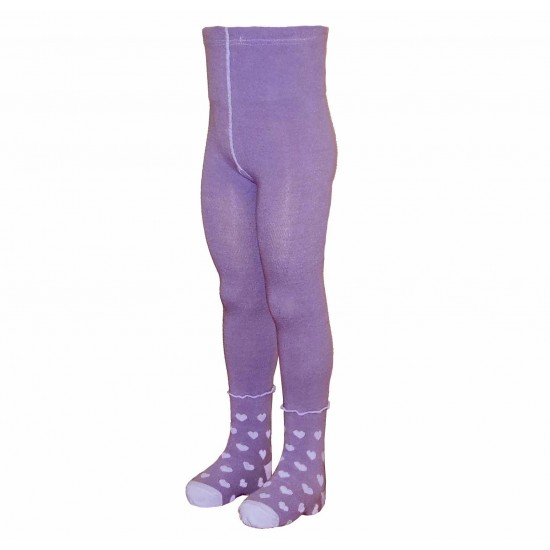 Violetinės pėdkelnės vaikams Širdelės