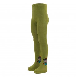 Green tights for kids Hedgehog