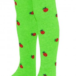 Green tights for kids Wild strawberries