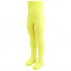 Light yellow tights for kids Chamomiles