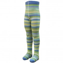 Light blue tights for kids Playful stripes