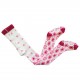 Non-slip Pink tights for kids Small flowers