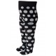 Crawling patterned tights for babies black Bubbles