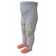 Crawling patterned tights for babies light grey Flaming
