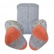 Crawling patterned tights for babies light grey Flaming