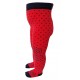 Crawling patterned tights for babies red Dots