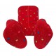 Crawling patterned tights for babies red Peas